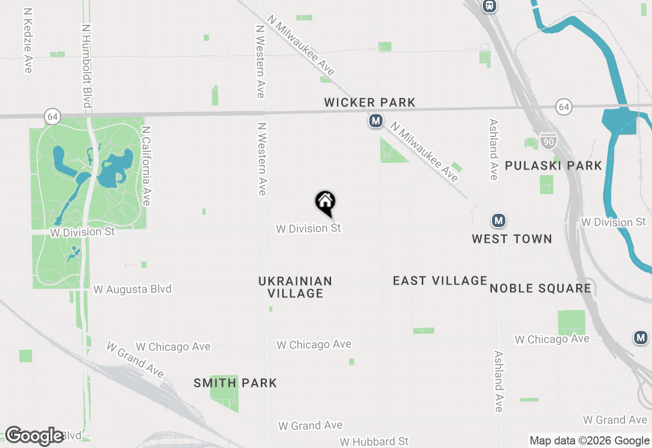 Map of 2154 W Division Street #301, Chicago, IL 60622