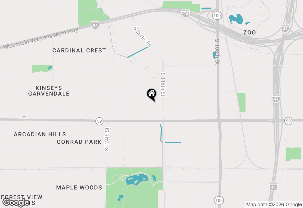 Map of 1222 S 118th St, West Allis, WI 53214