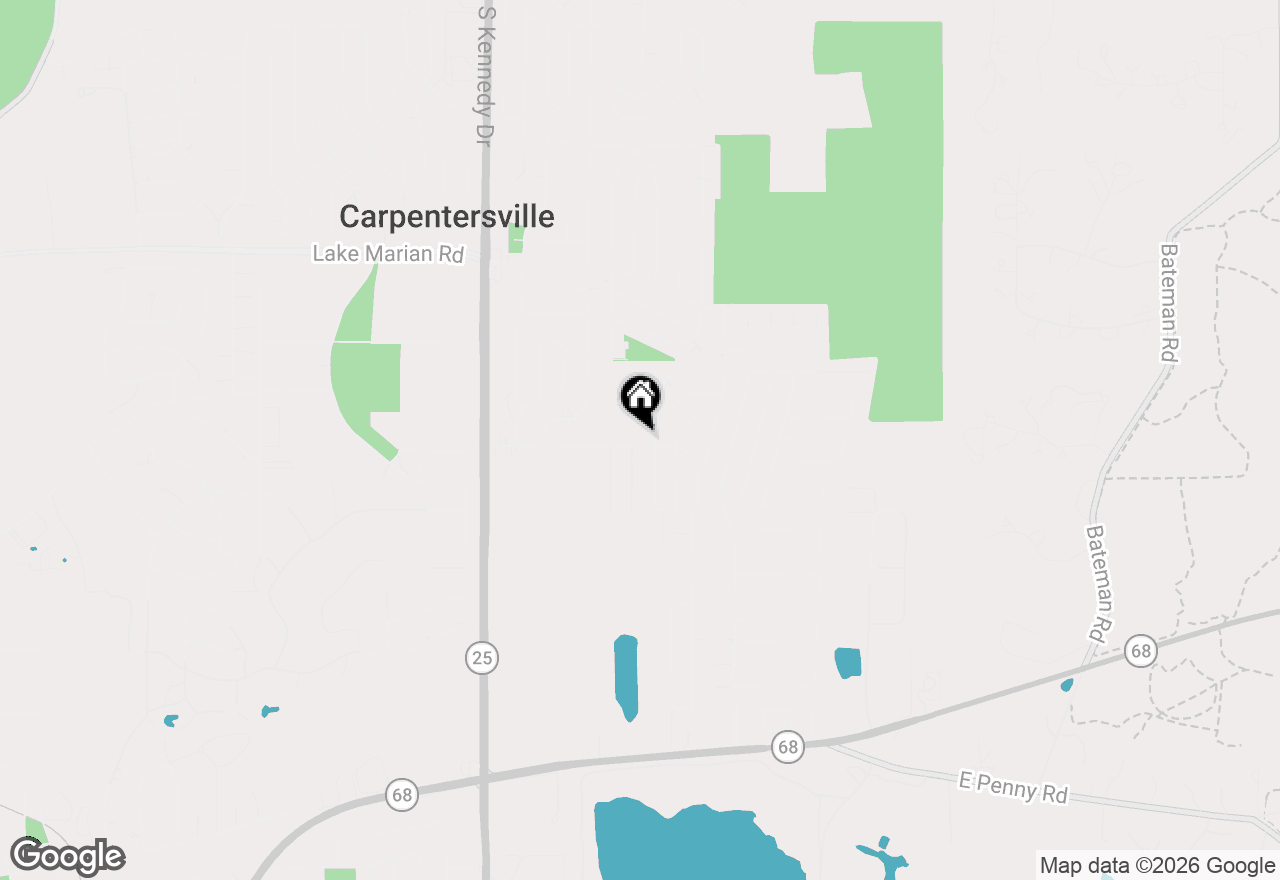 Map of 58 Golfview Lane, Carpentersville, IL 60110