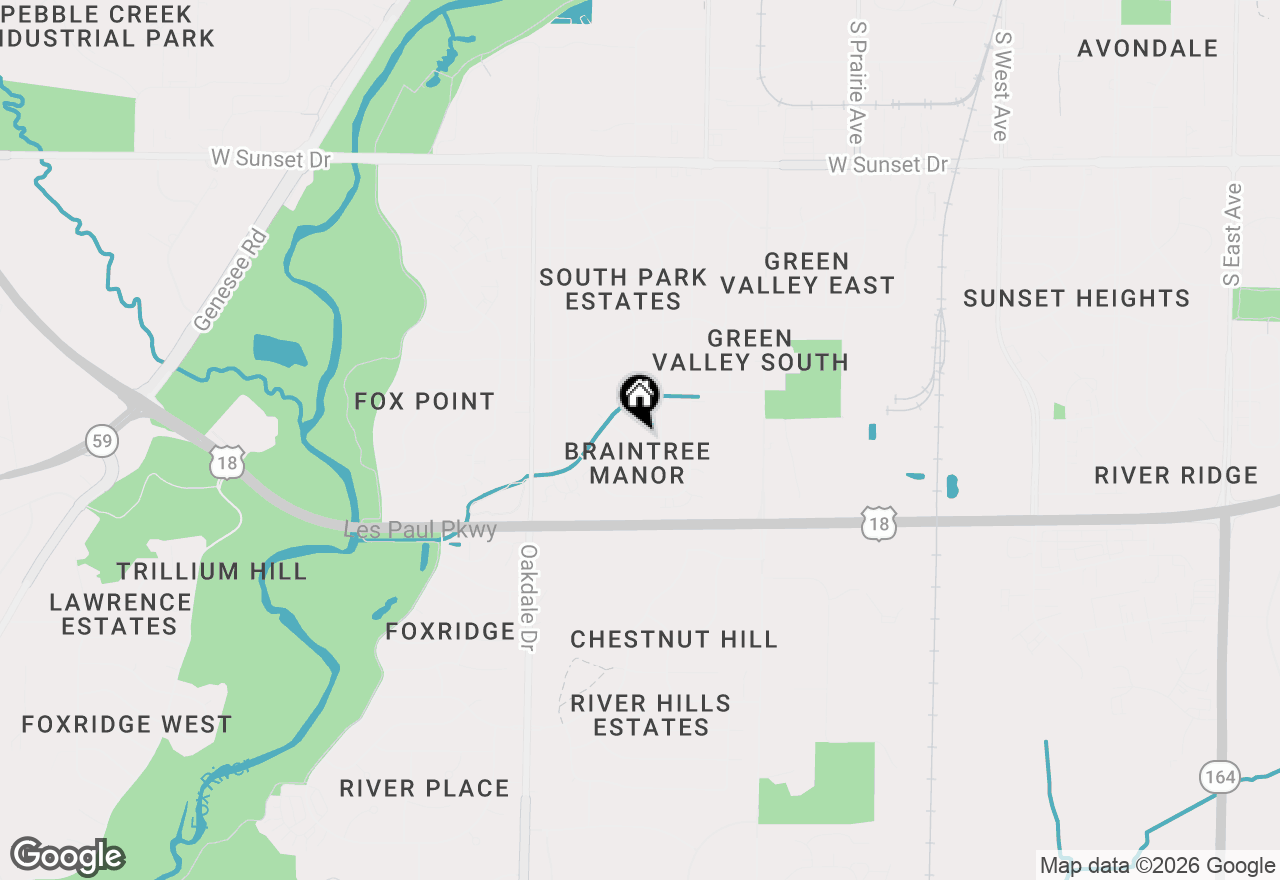 Map of 2028 Chapman Dr, Waukesha, WI 53189