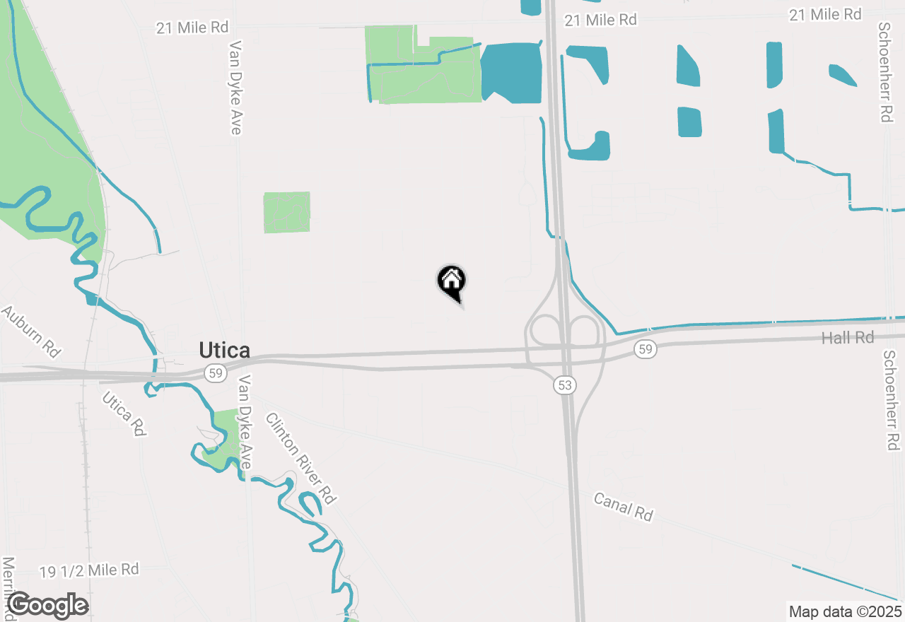 Map of 45214 Custer Avenue, Utica, MI 48317