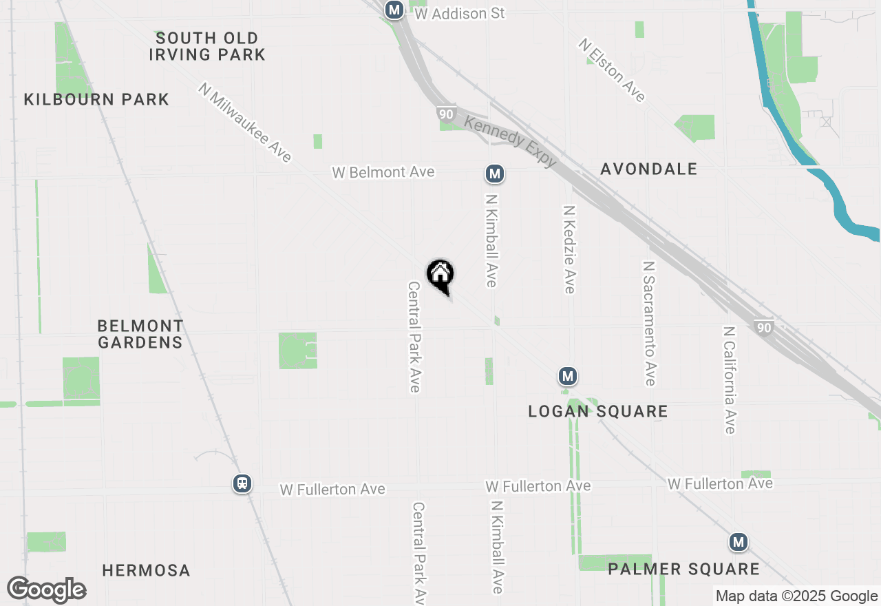 Map of 3536 W Wolfram Street, Chicago, IL 60618