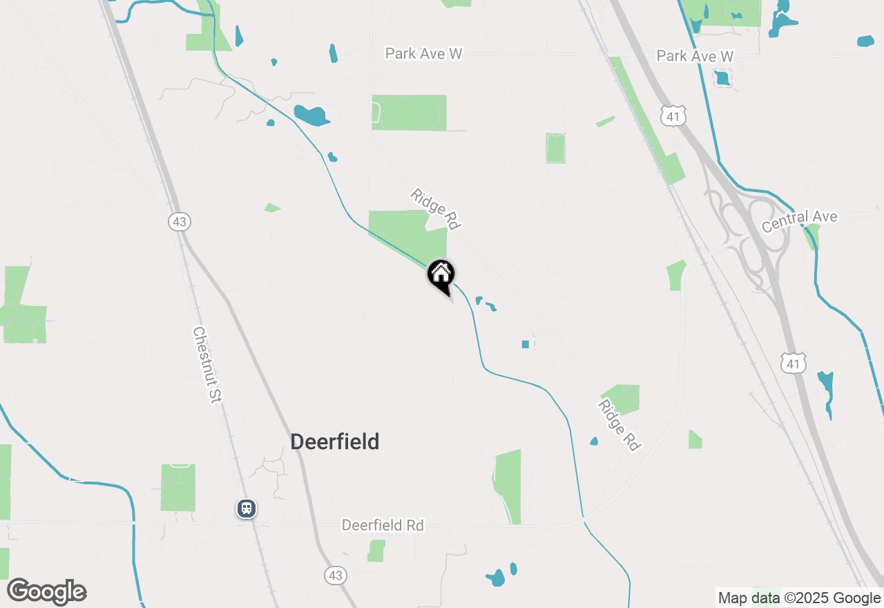 Map of 1343 Oxford Road, Deerfield, IL 60015