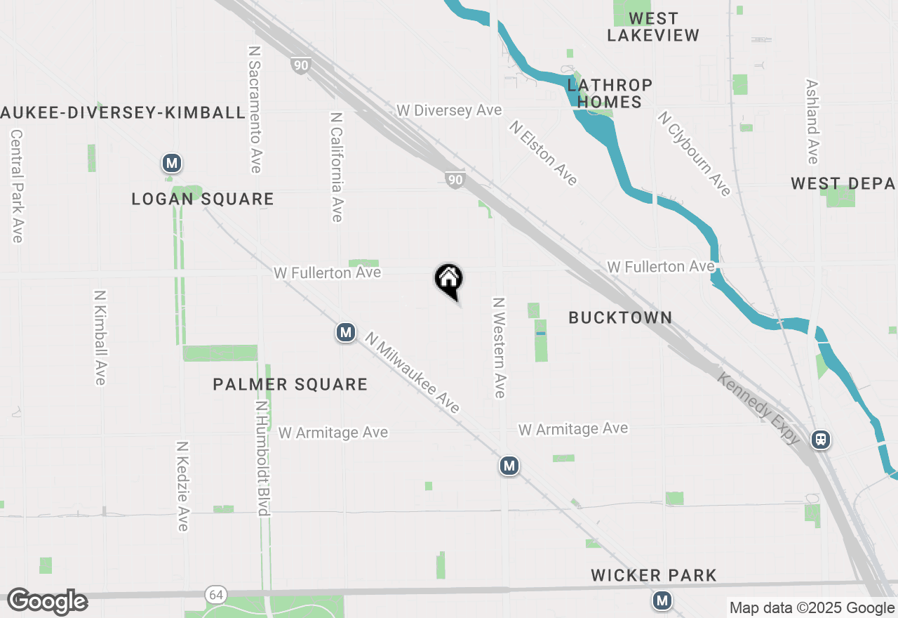 Map of 2535 W Belden Avenue, Chicago, IL 60647