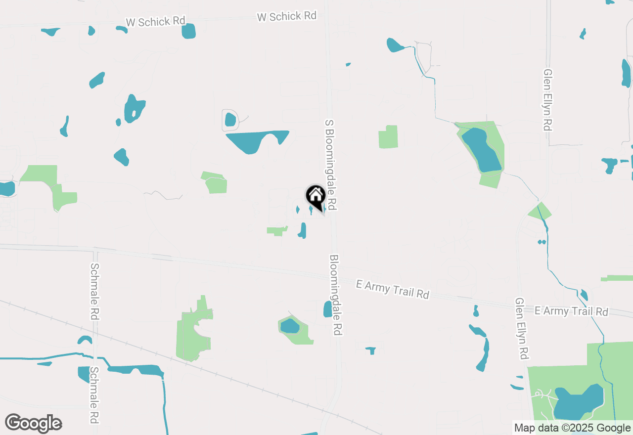 Map of 184 S Waters Edge Drive #201, Glendale Heights, IL 60139