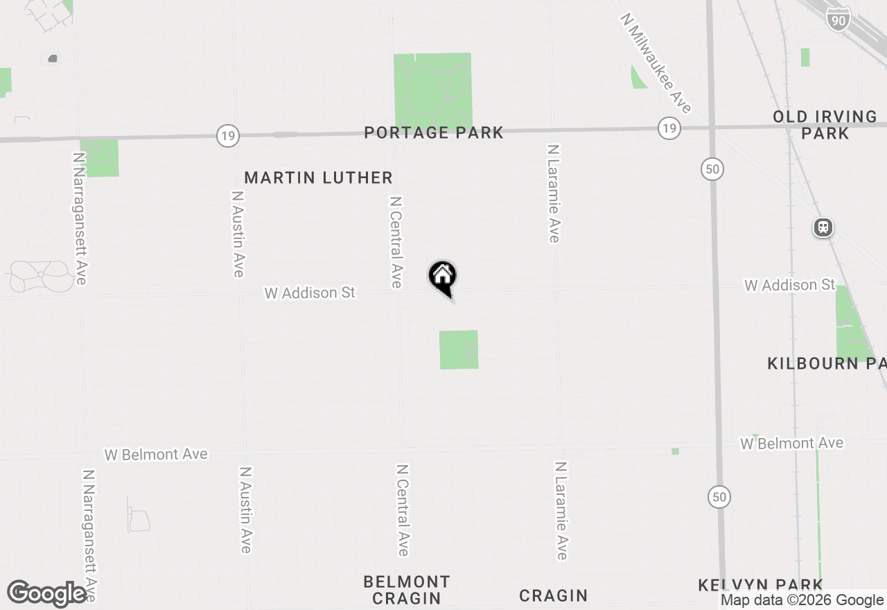 Map of 5454 W Eddy Street, Chicago, IL 60641
