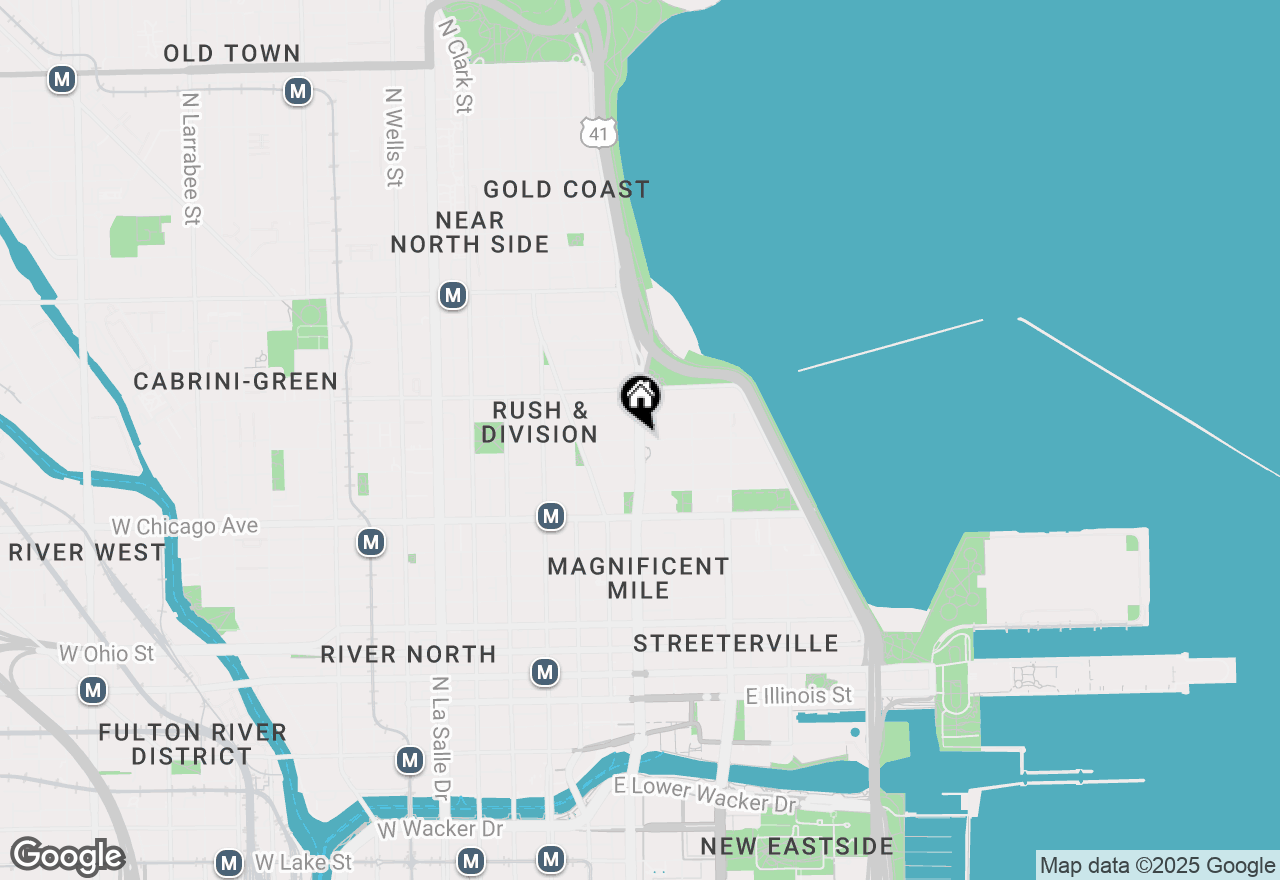 Map of 900 N Michigan Avenue #27A, Chicago, IL 60611