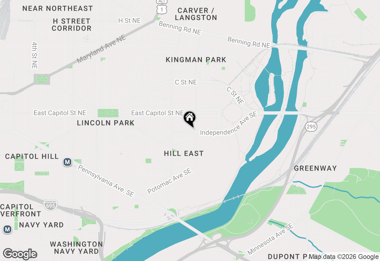 Map of 1820 Independence Avenue Se #1, Washington, DC 20003