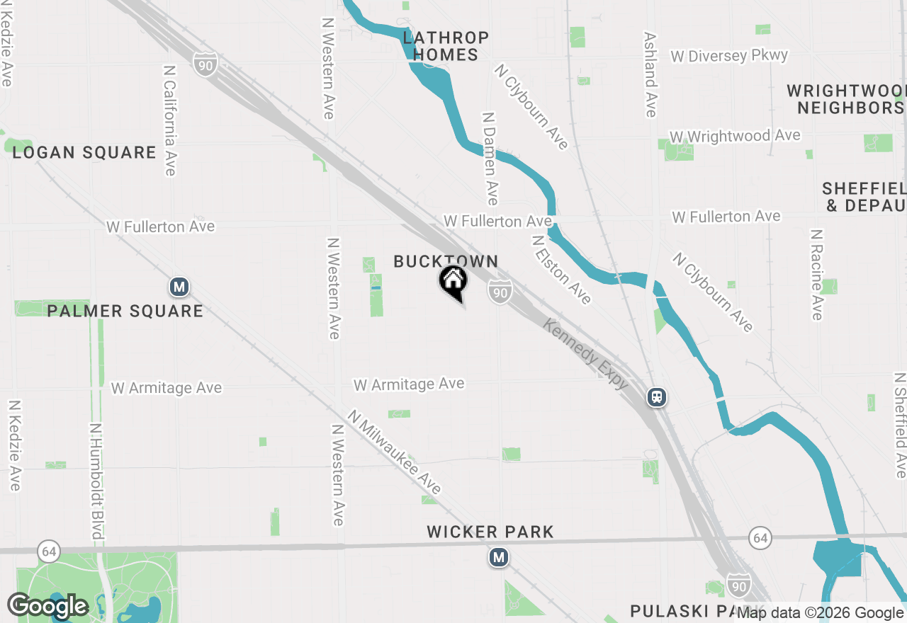 Map of 2130 N Hoyne Avenue, Chicago, IL 60647