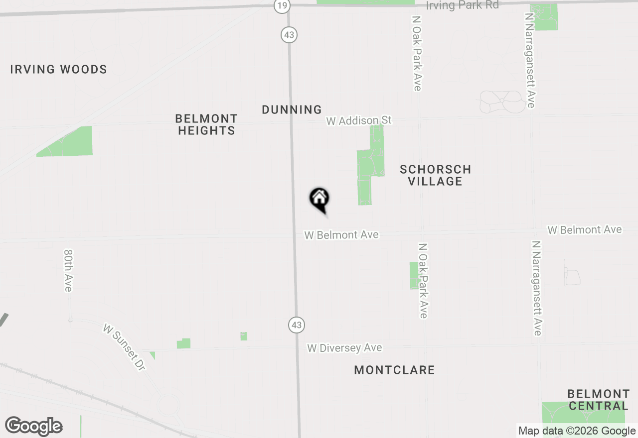 Map of 3232 N Nottingham Avenue, Chicago, IL 60634