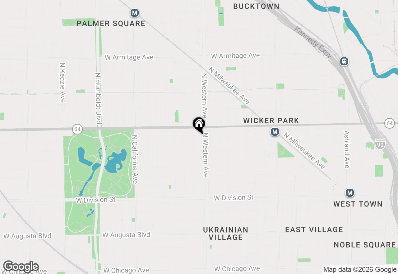 Map of 1525 N Artesian Avenue #2, Chicago, IL 60622