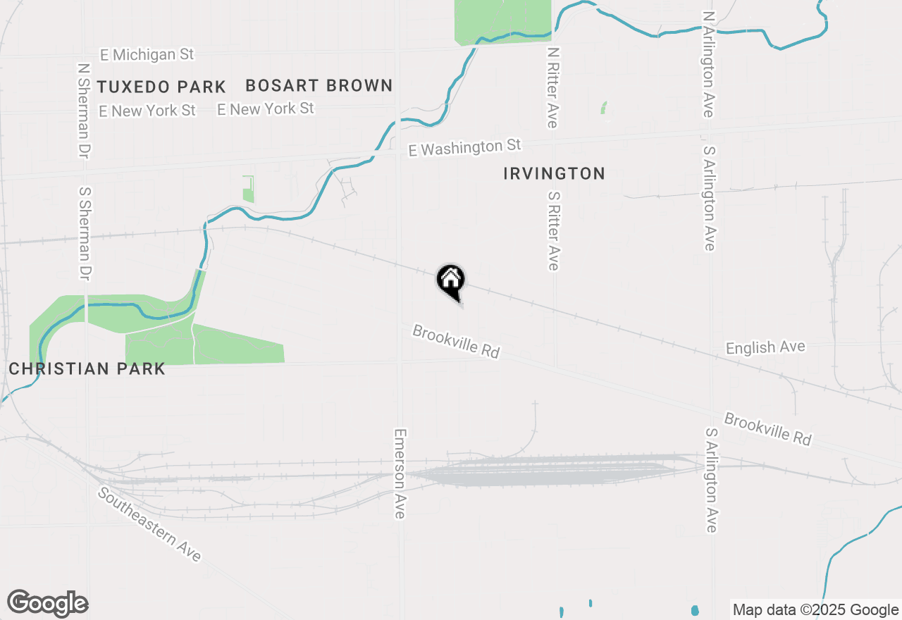 Map of 361 S Spencer Avenue, Indianapolis, IN 46219