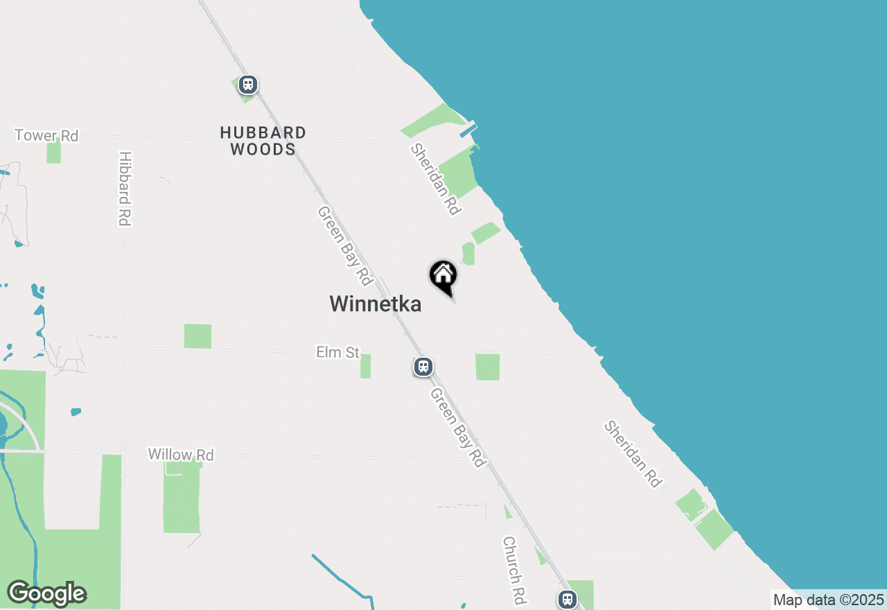 Map of 720 Pine Street, Winnetka, IL 60093