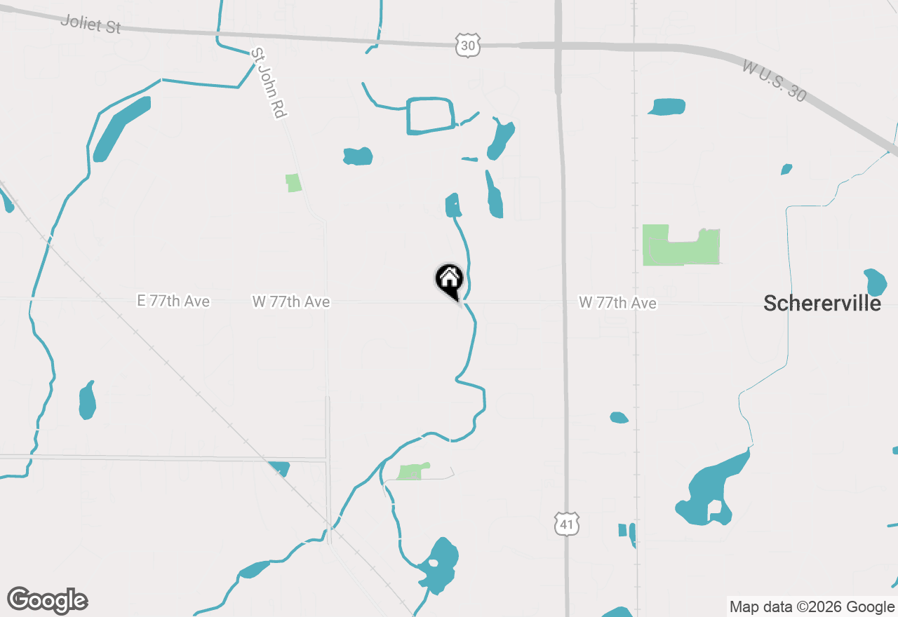 Map of 2412 Apple Court, Schererville, IN 46375