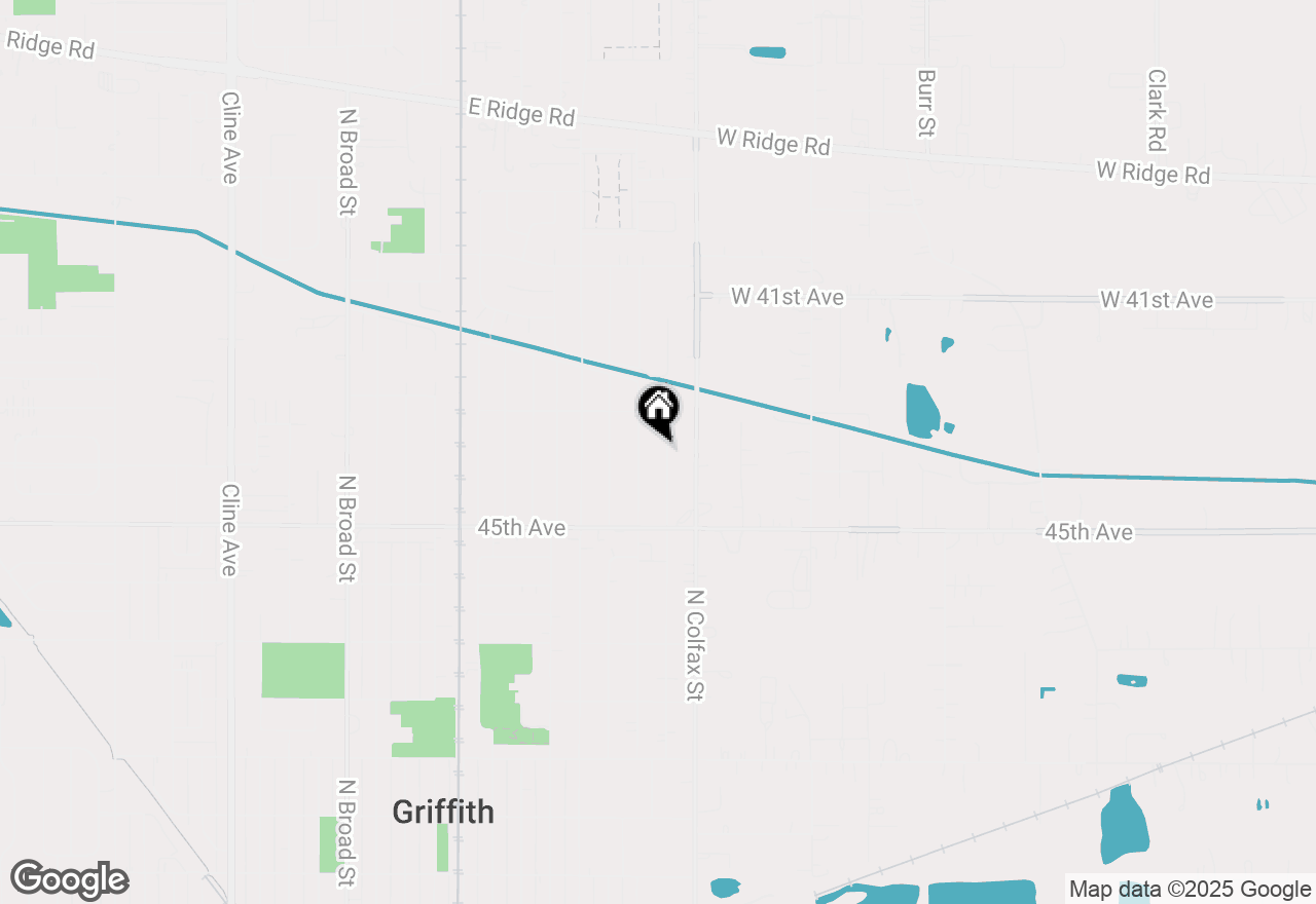 Map of 1016 N Wheeler Street, Griffith, IN 46319