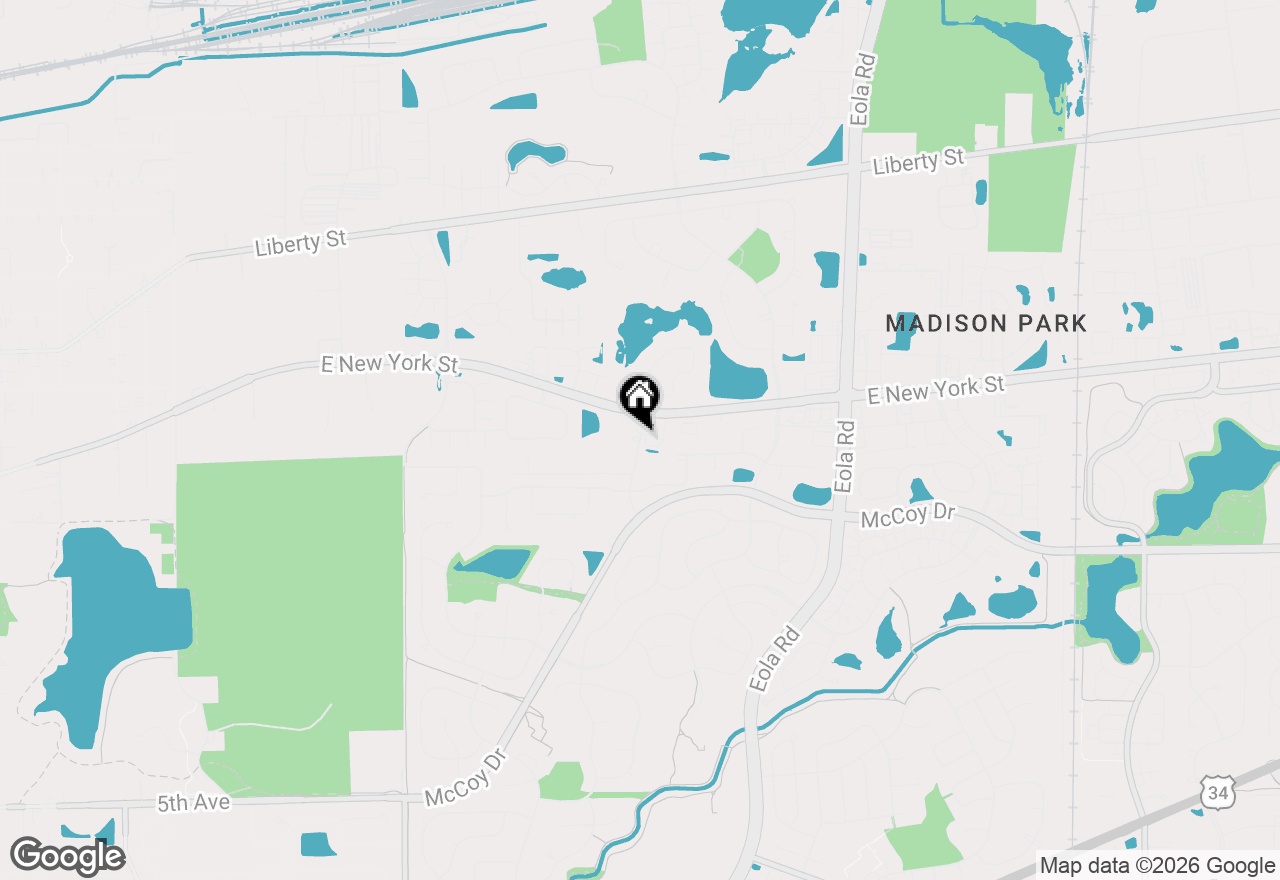 Map of (Address confidential), Aurora, Illinois 60502