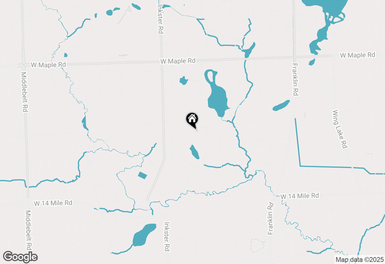 Map of 7000 Lindenmere Drive, Bloomfield Hills, MI 48301