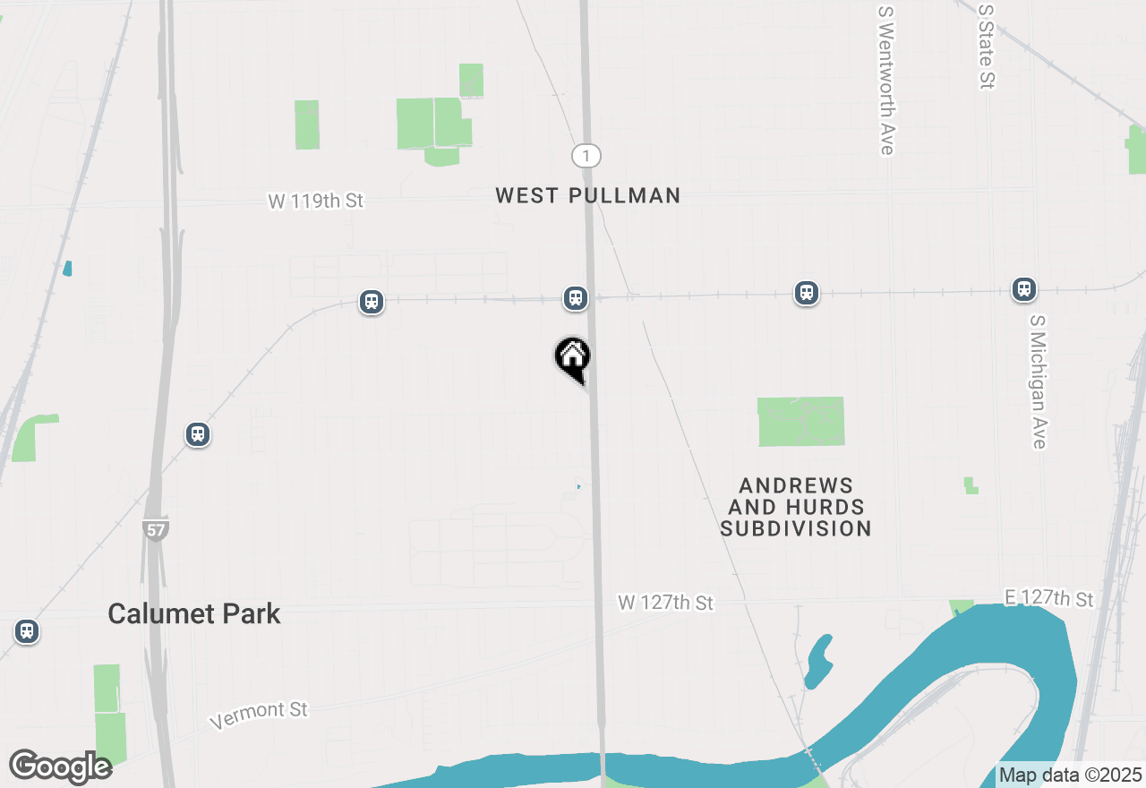 Map of 12257 S Green Street, Chicago, IL 60643