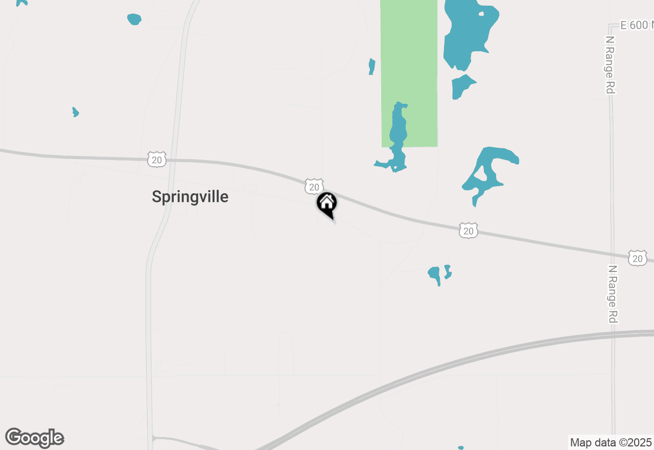Map of 1244 W Springville Road, La Porte, IN 46350