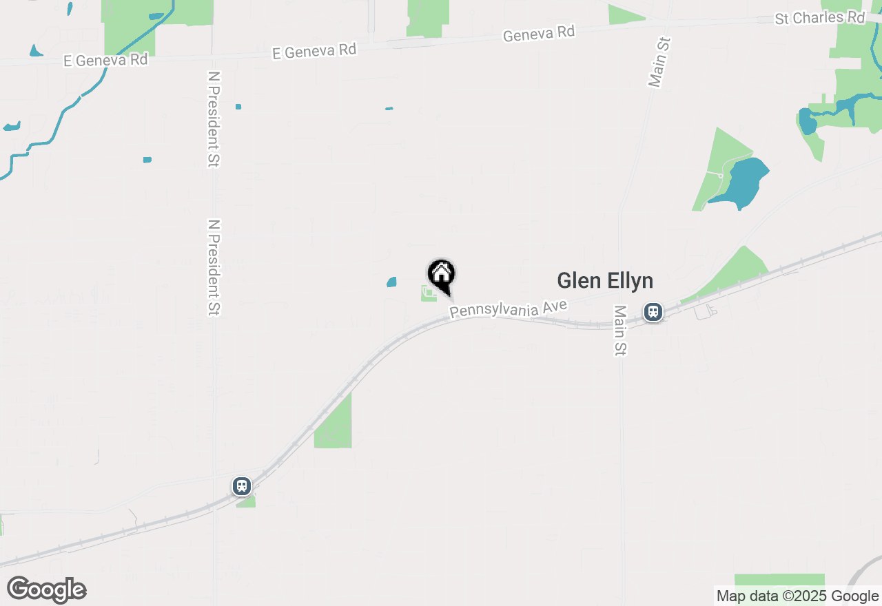 Map of 473 N Kenilworth Avenue, Glen Ellyn, IL 60137