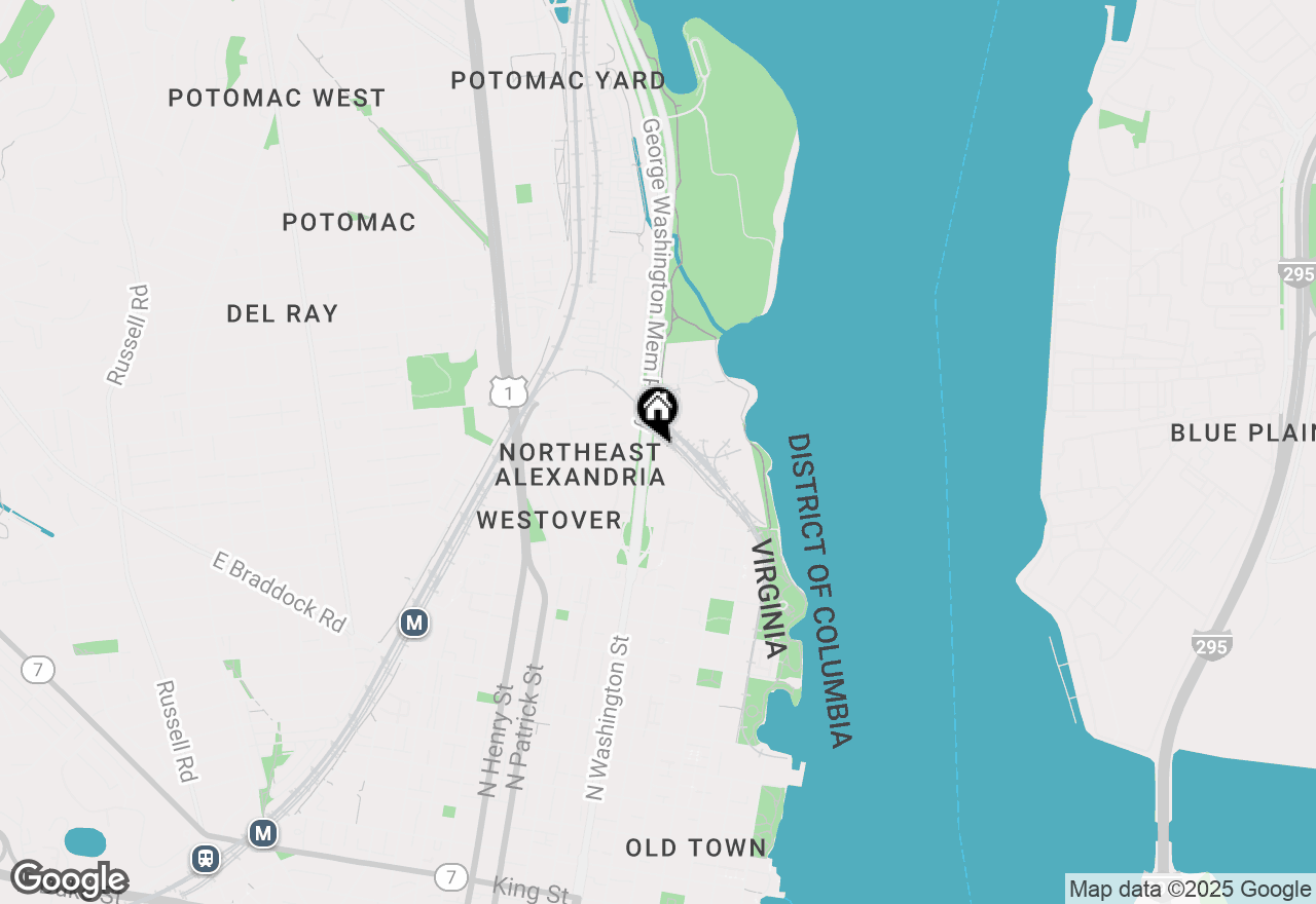 Map of 1407 E Abingdon Drive #1, Alexandria, VA 22314