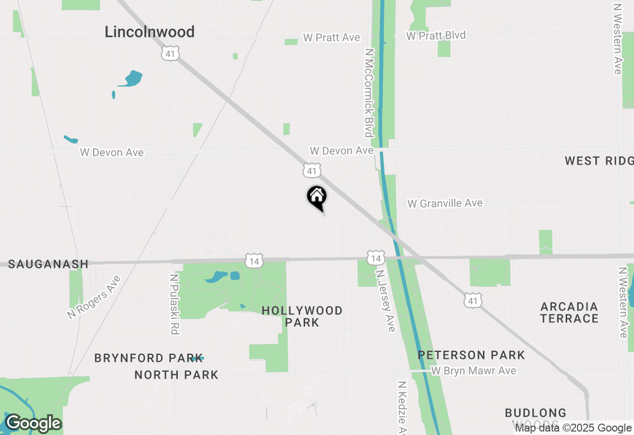 Map of 6131 N Saint Louis Avenue, Chicago, IL 60659