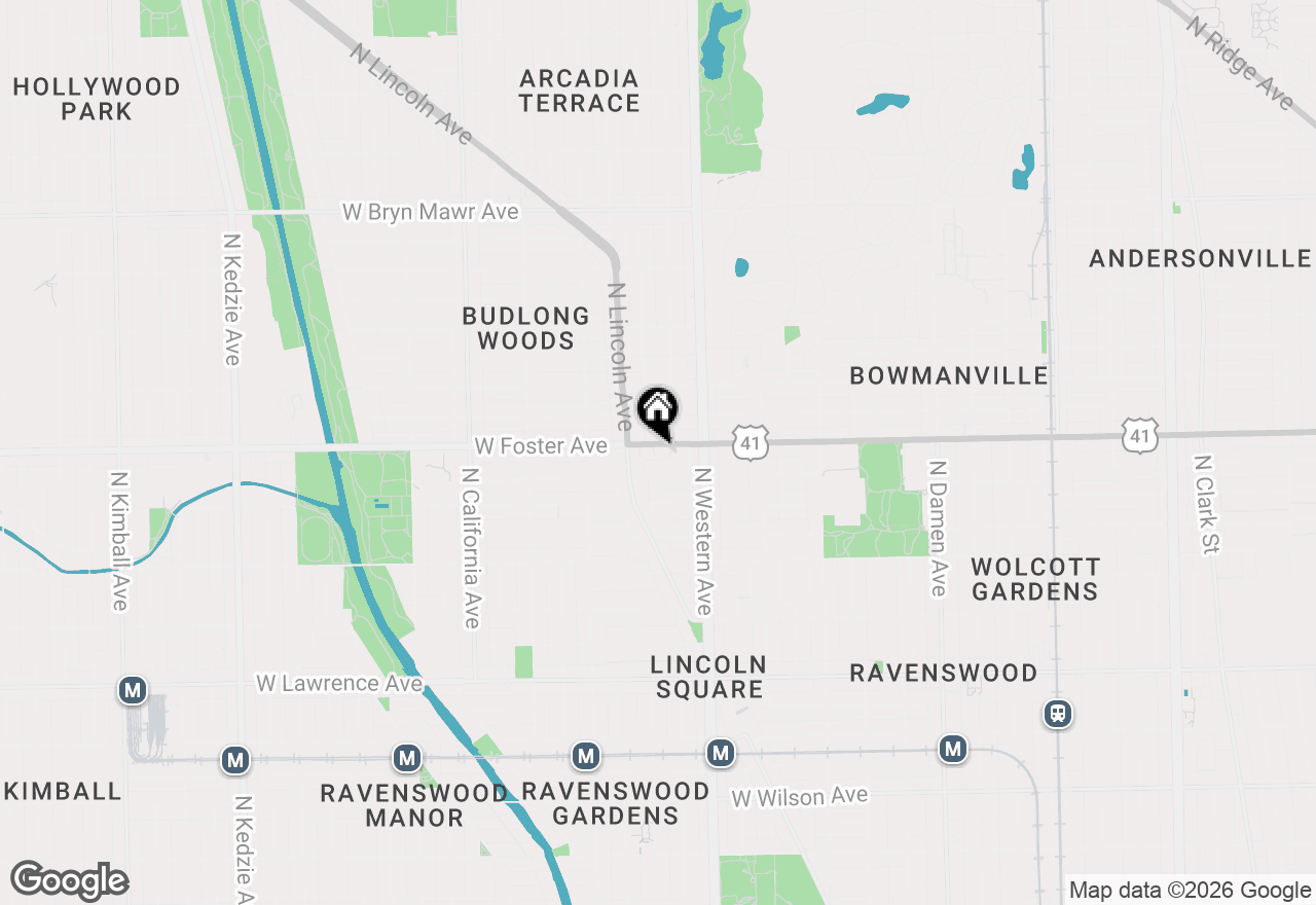 Map of 2449 W Foster Avenue #2E, Chicago, IL 60625