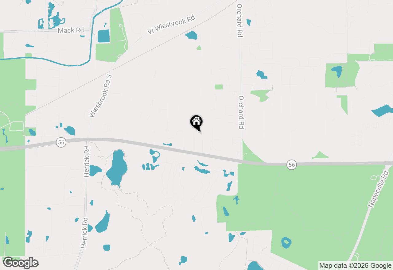 Map of 26W055 Cree Lane, Wheaton, IL 60189