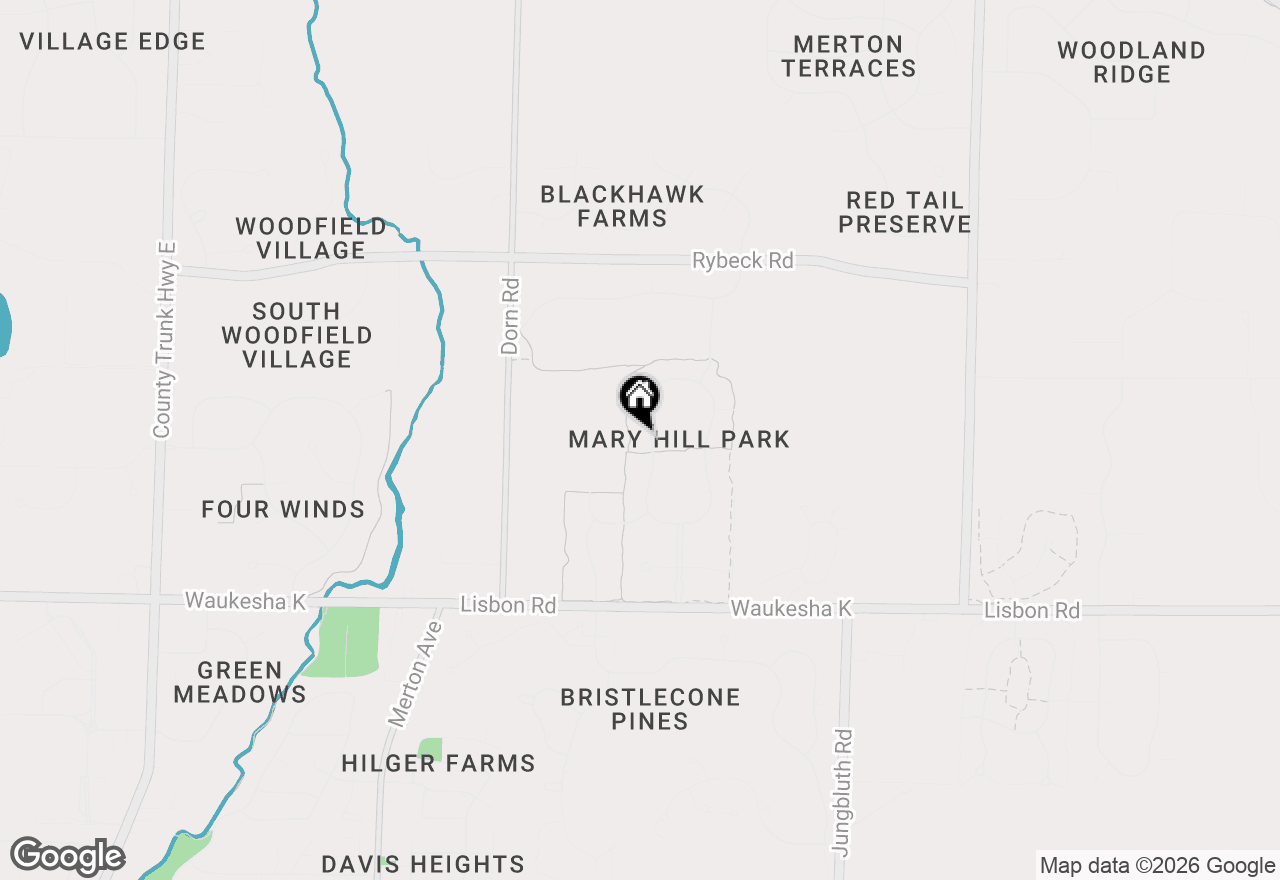 Map of 1264 Mary Hill Cir, Hartland, WI 53029