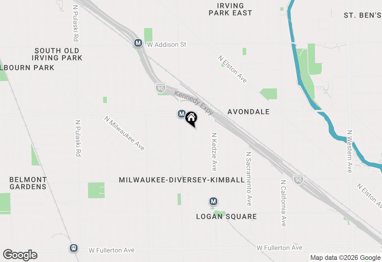 Map of 3055 N Christiana Avenue, Chicago, IL 60618