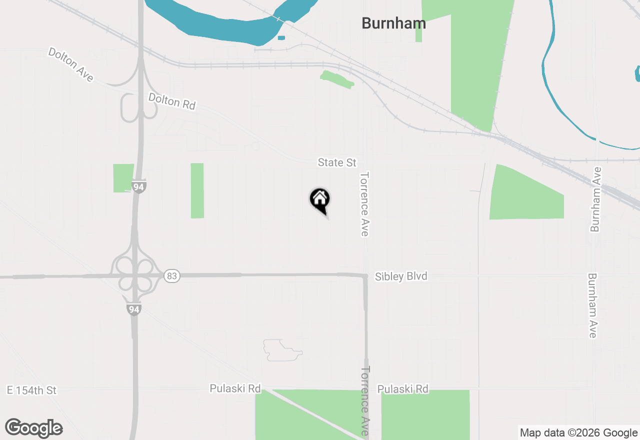 Map of 372 Bensley Avenue, Calumet City, IL 60409