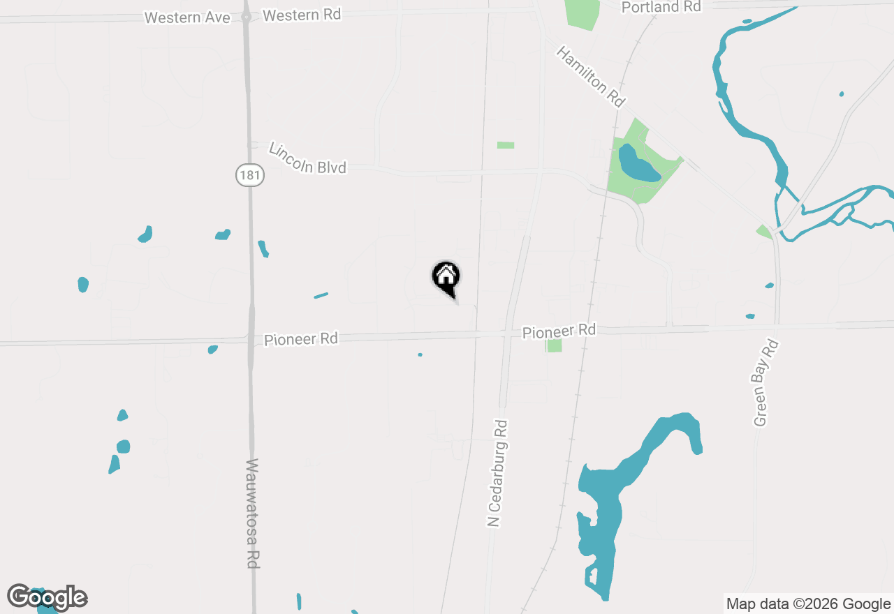 Map of N13W6753 Cedarburg Trl, Cedarburg, WI 53012