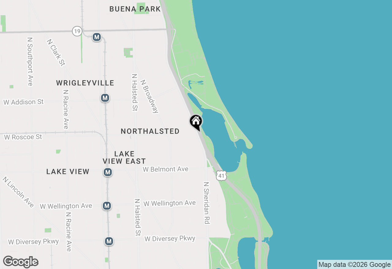 Map of 3400 N Lake Shore Drive #4A, Chicago, IL 60657