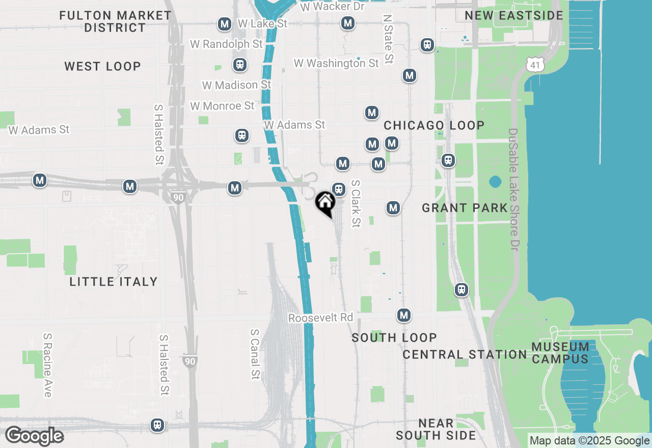 Map of 701 S Wells Street #3201, Chicago, IL 60607