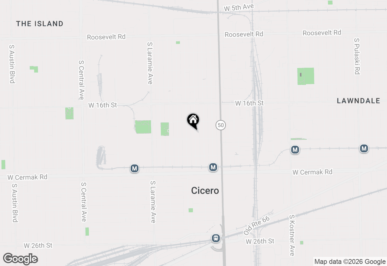 Map of 1826 S 49th Court, Cicero, IL 60804