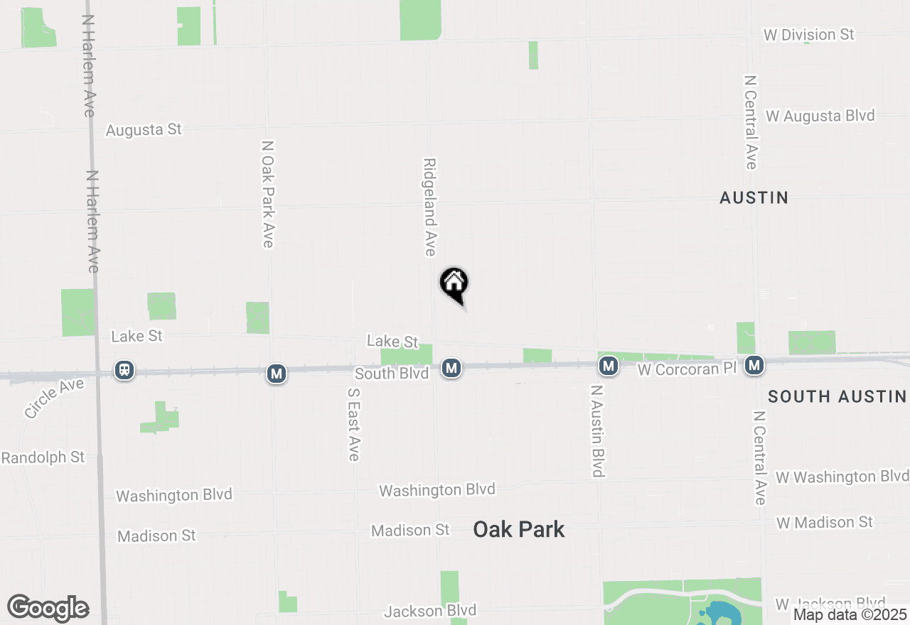 Map of 163 N Cuyler Avenue, Oak Park, IL 60302