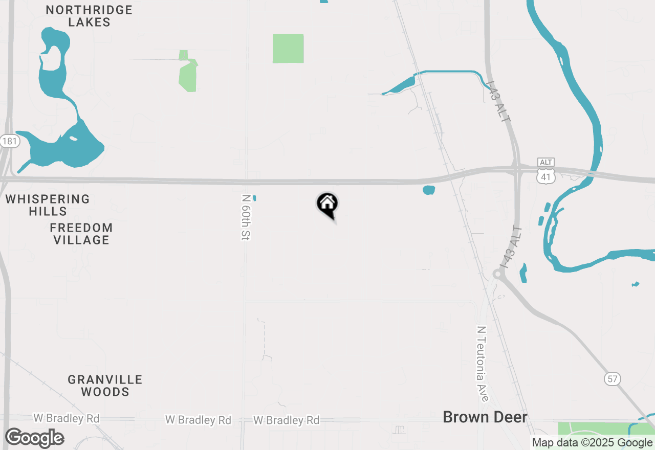 Map of 8635 N 53rd St, Brown Deer, WI 53223