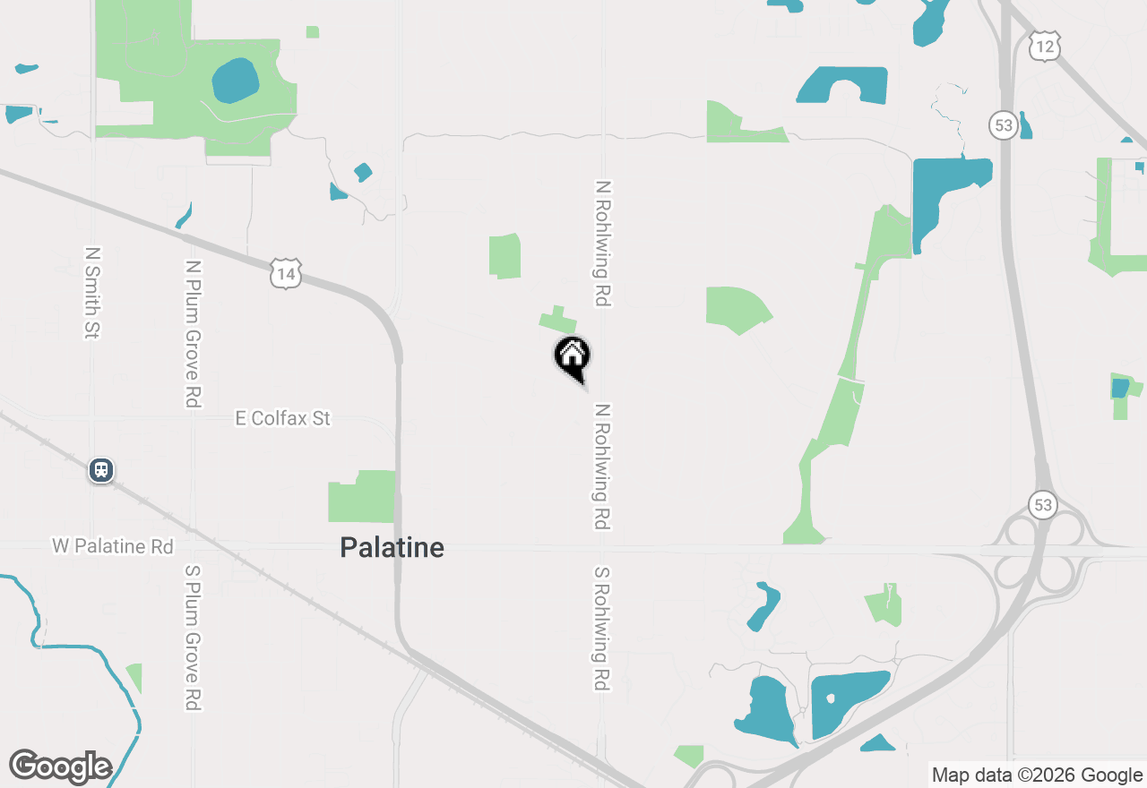 Map of 725 E Eisenhower Avenue, Palatine, IL 60074