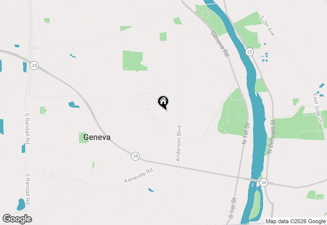 Map of 624 N Lincoln Avenue, Geneva, IL 60134
