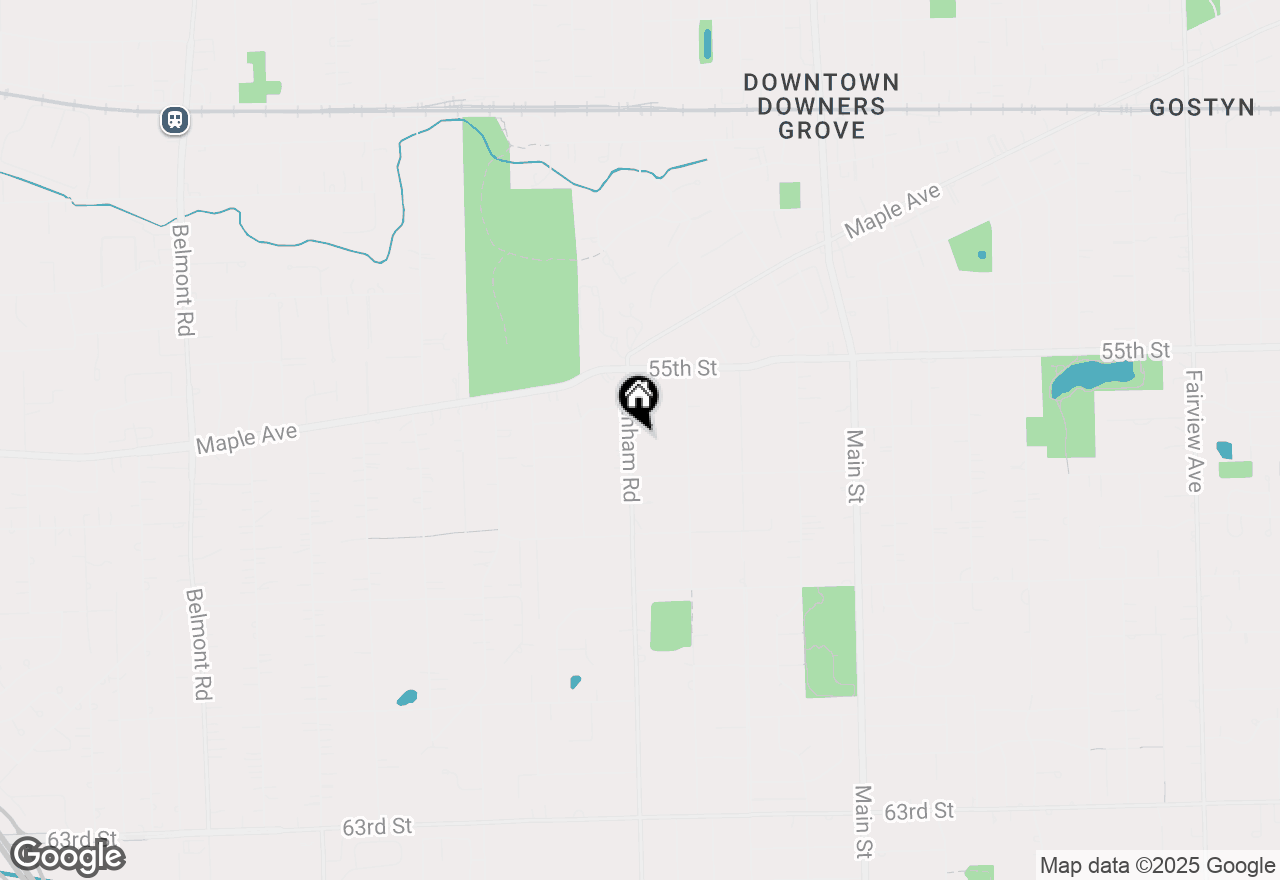 Map of 5619 Dunham Road, Downers Grove, IL 60516