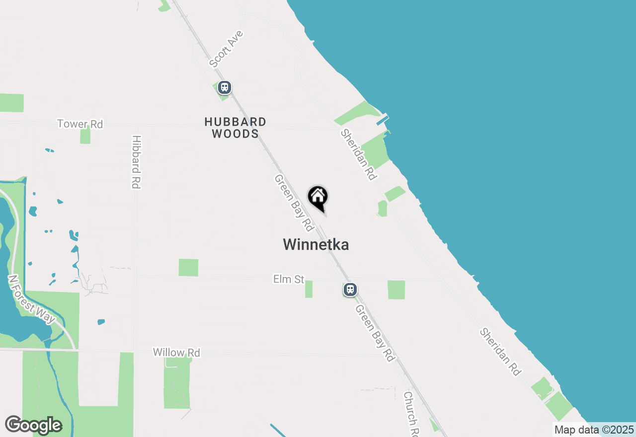 Map of 674 Foxdale Avenue, Winnetka, IL 60093