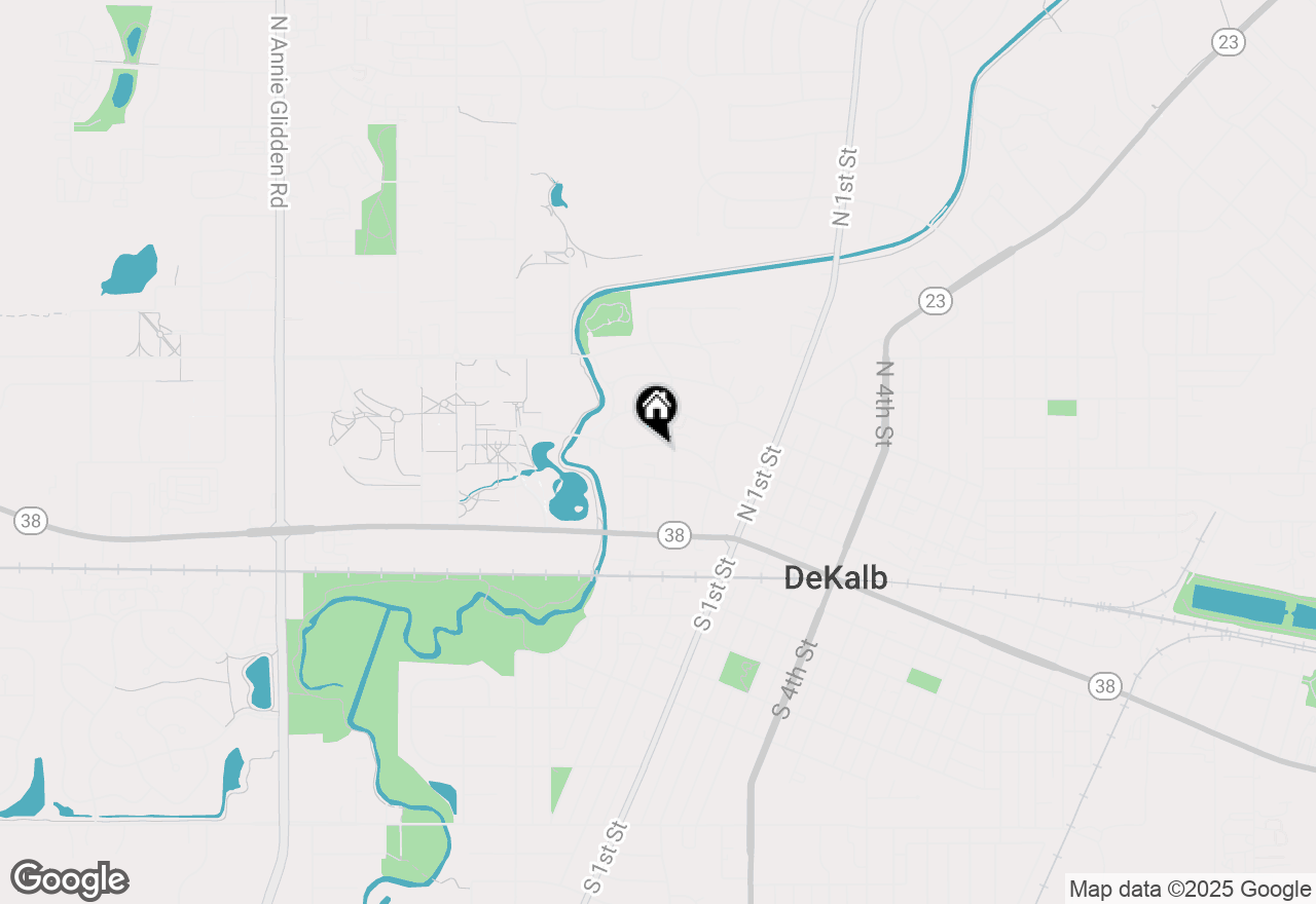Map of 416 College Avenue, Dekalb, IL 60115