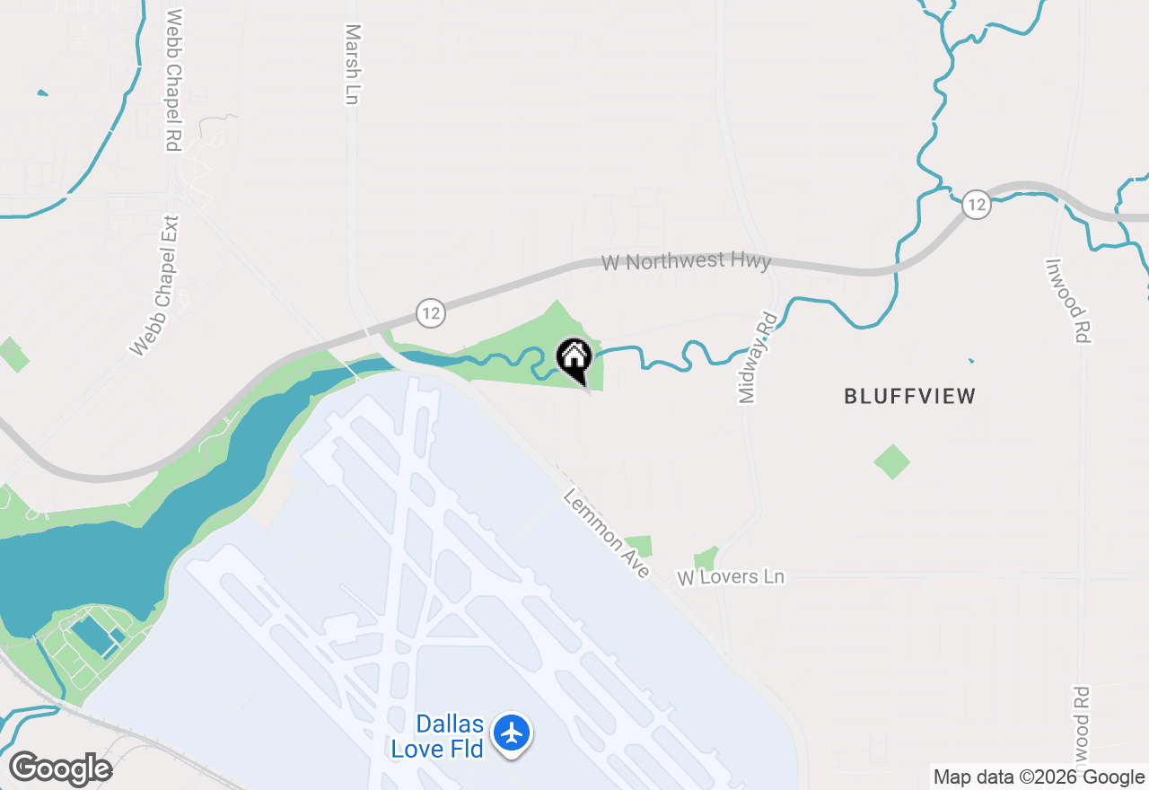 Map of 3856 Shorecrest Drive, Dallas, TX 75209