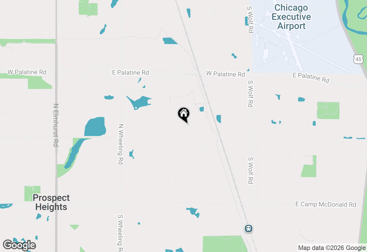 Map of 1930 Rochelle Court, Wheeling, IL 60090