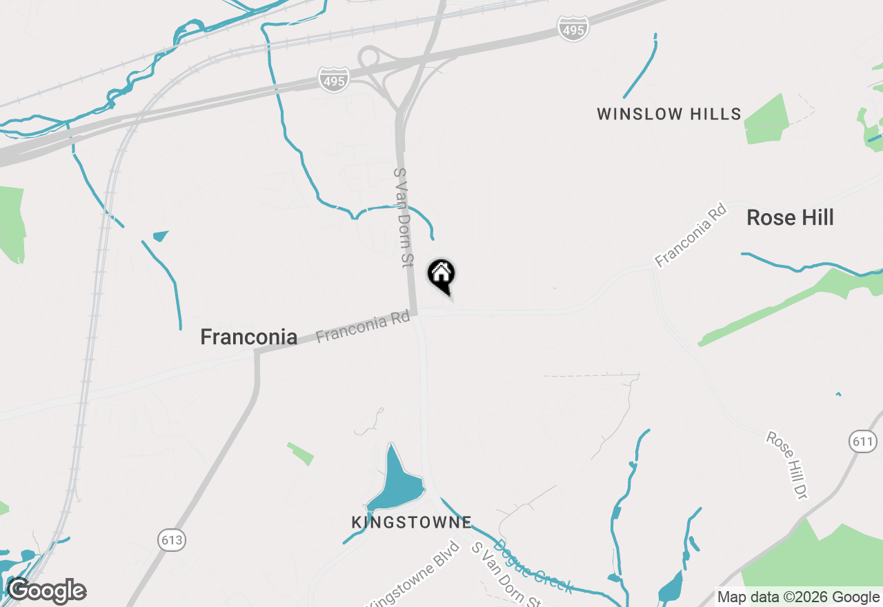 Map of 5800 Apsley House Court, Alexandria, VA 22310