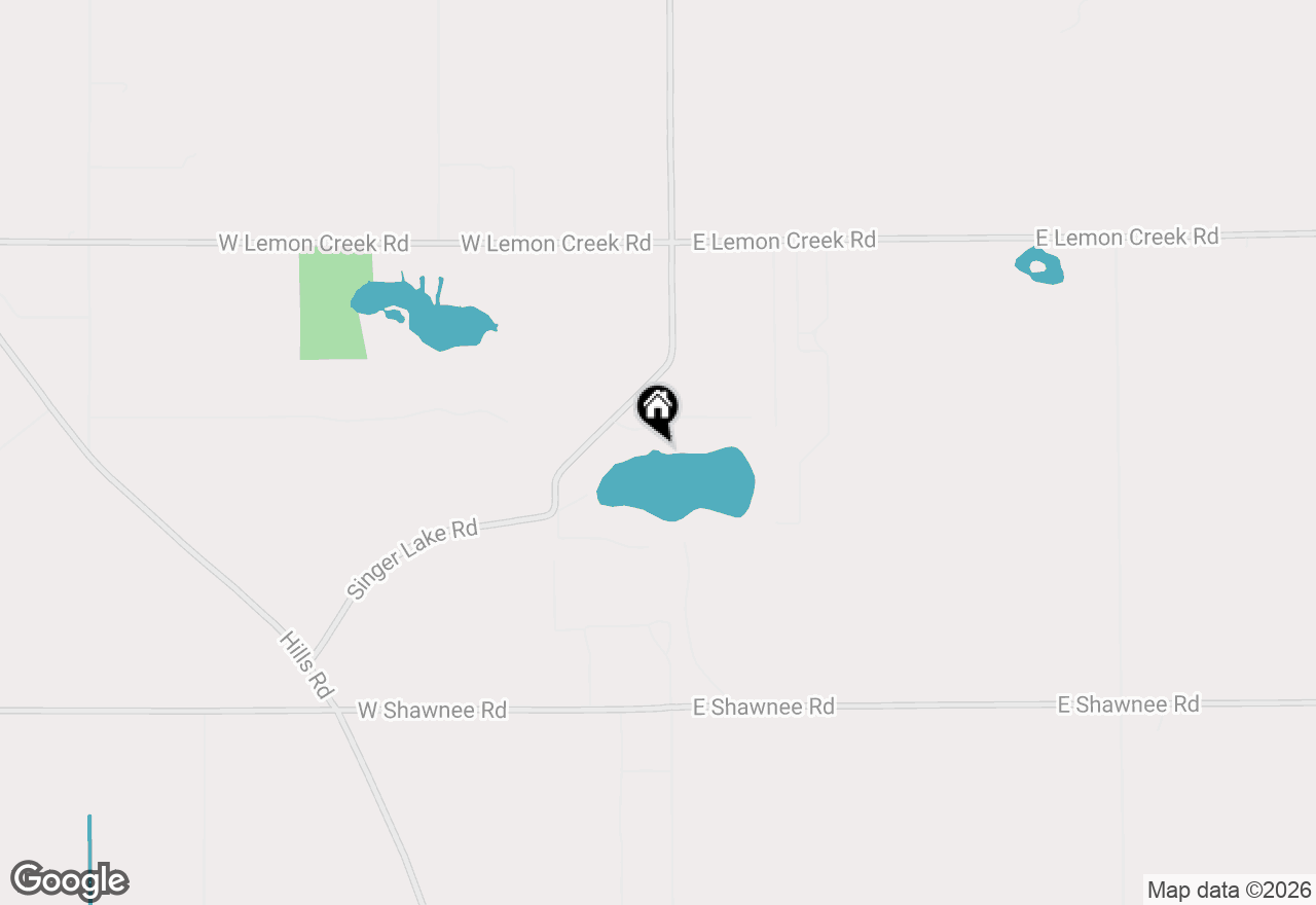 Map of  Singer Lake Road, Baroda, MI 49101