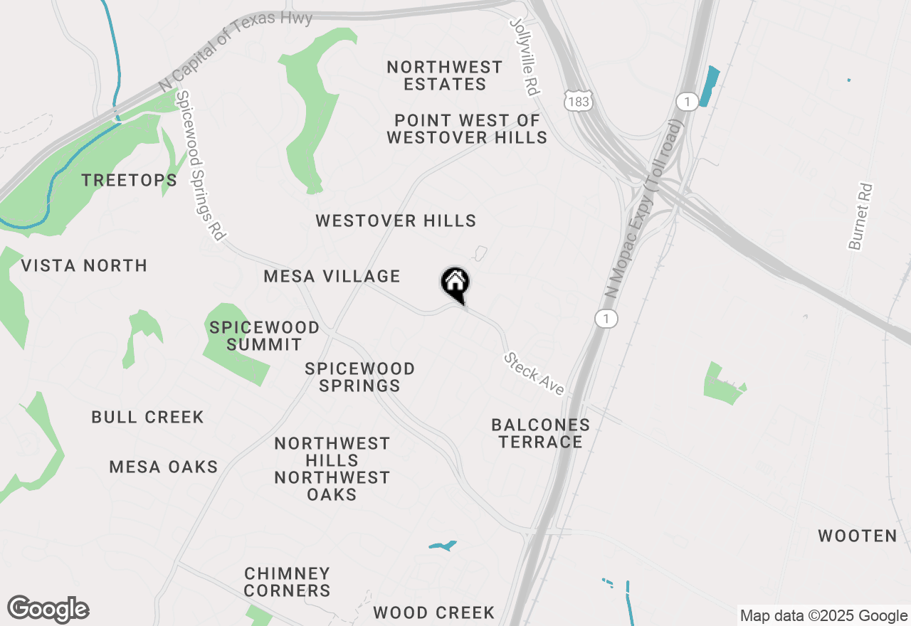 Map of 8136 Greenslope Dr, Austin, TX 78759