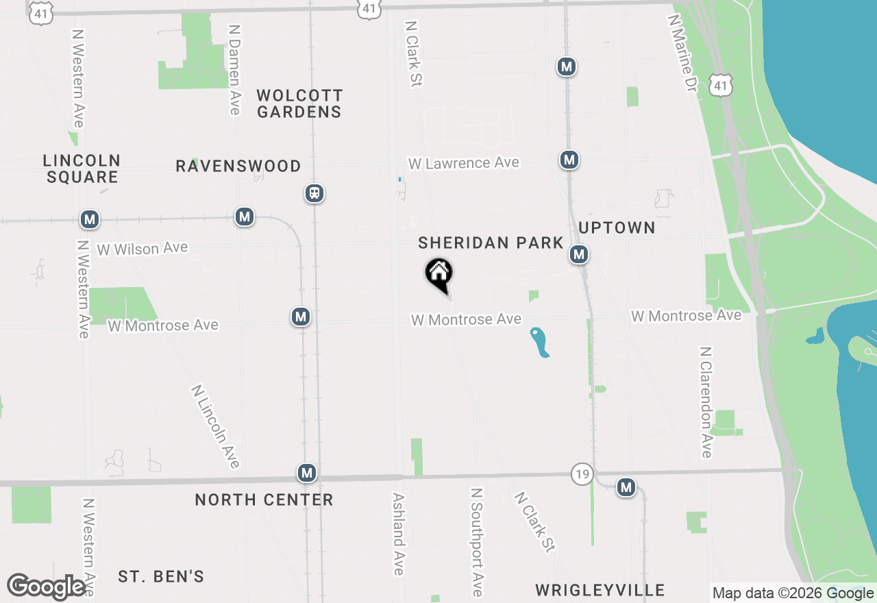 Map of 4420 N Clark Street #302, Chicago, IL 60640