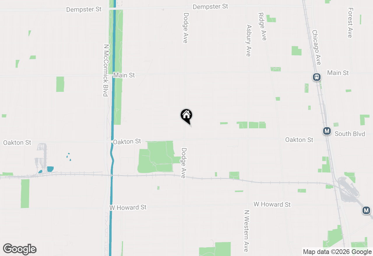 Map of 533 Dodge Avenue, Evanston, IL 60202