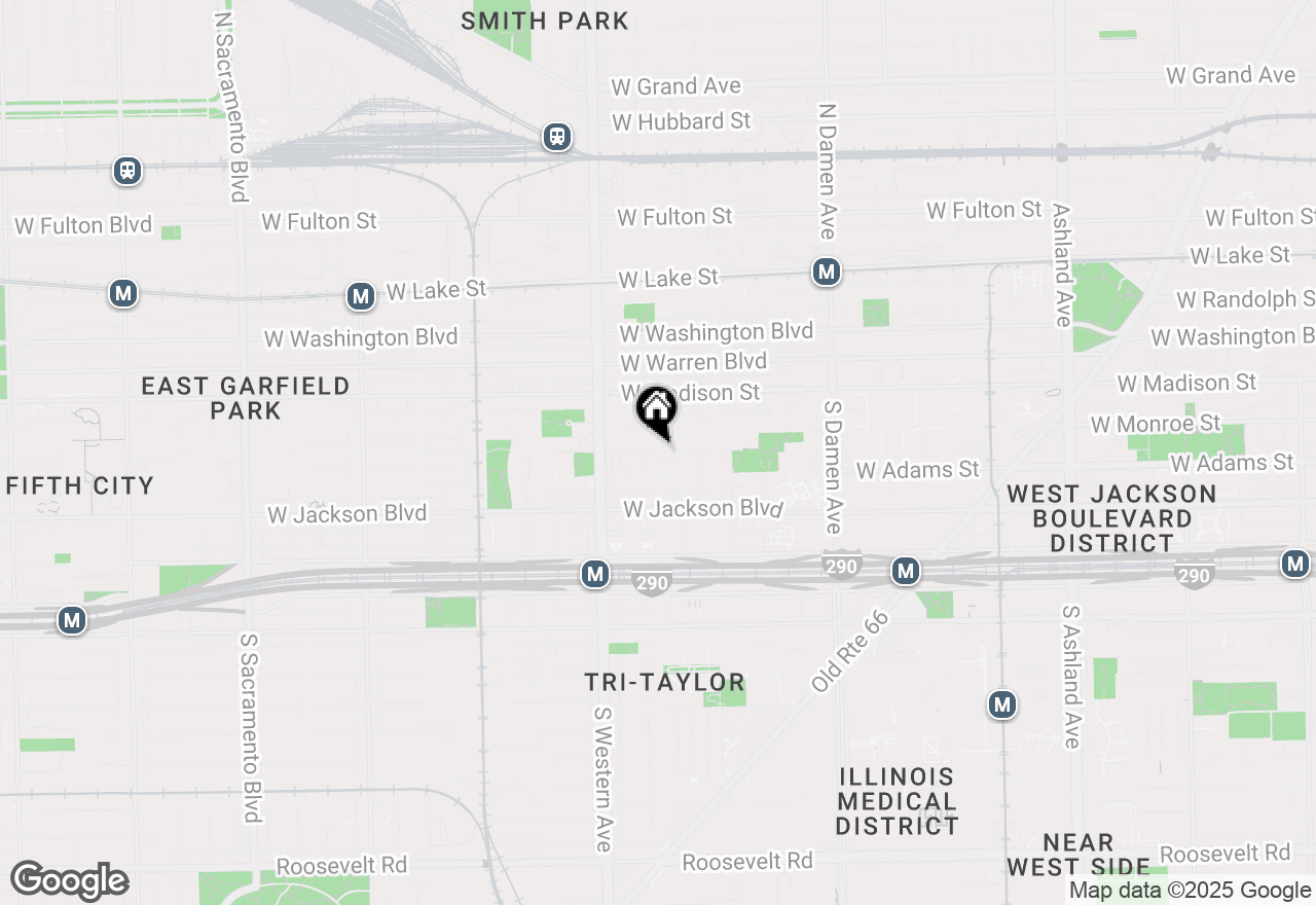 Map of 2303 W Wilcox Street #2S, Chicago, IL 60612